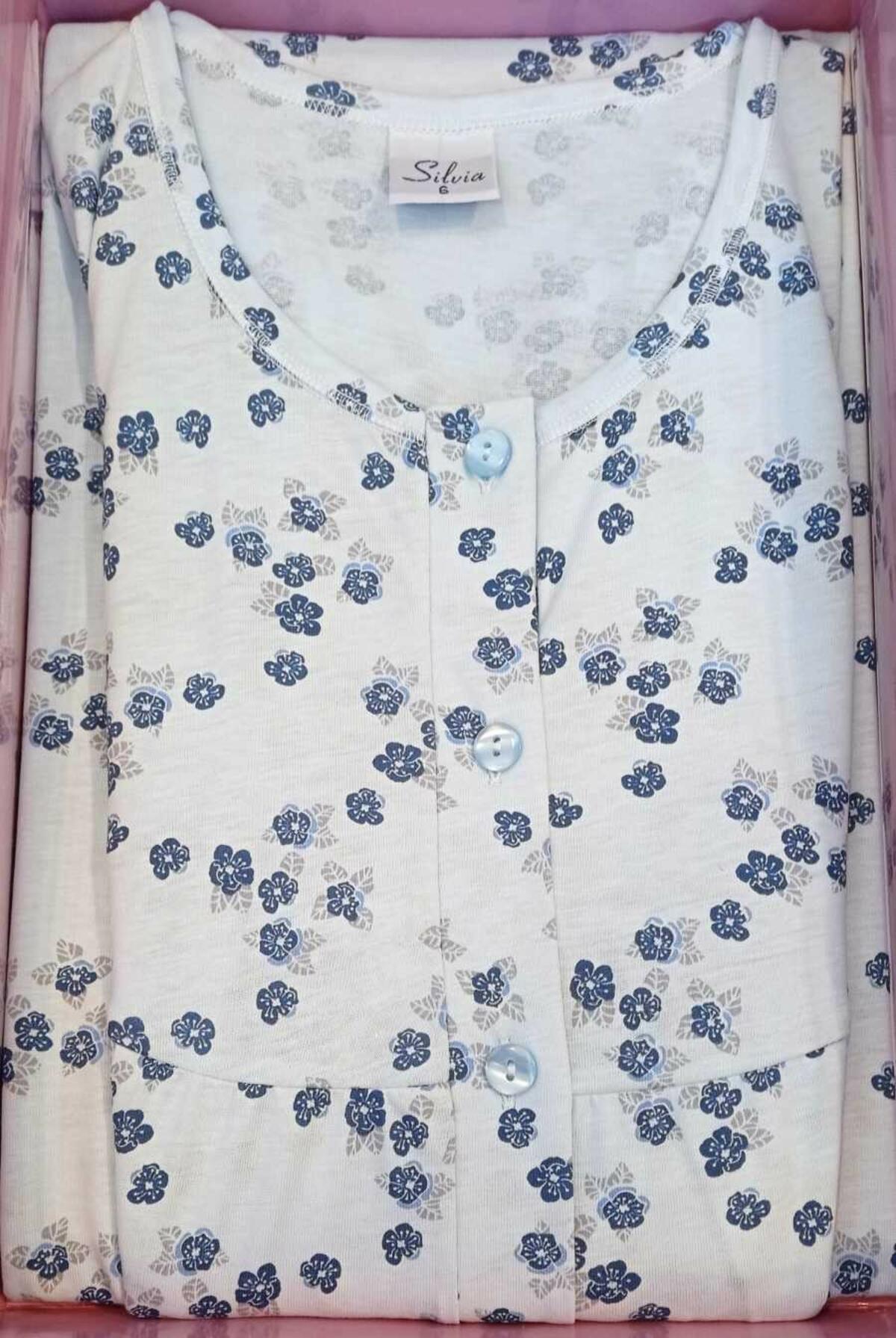 Camicia Da Notte Donna A Manica Corta In Cotone Silvia 41316 Silvia | Quattro Stagioni Shop