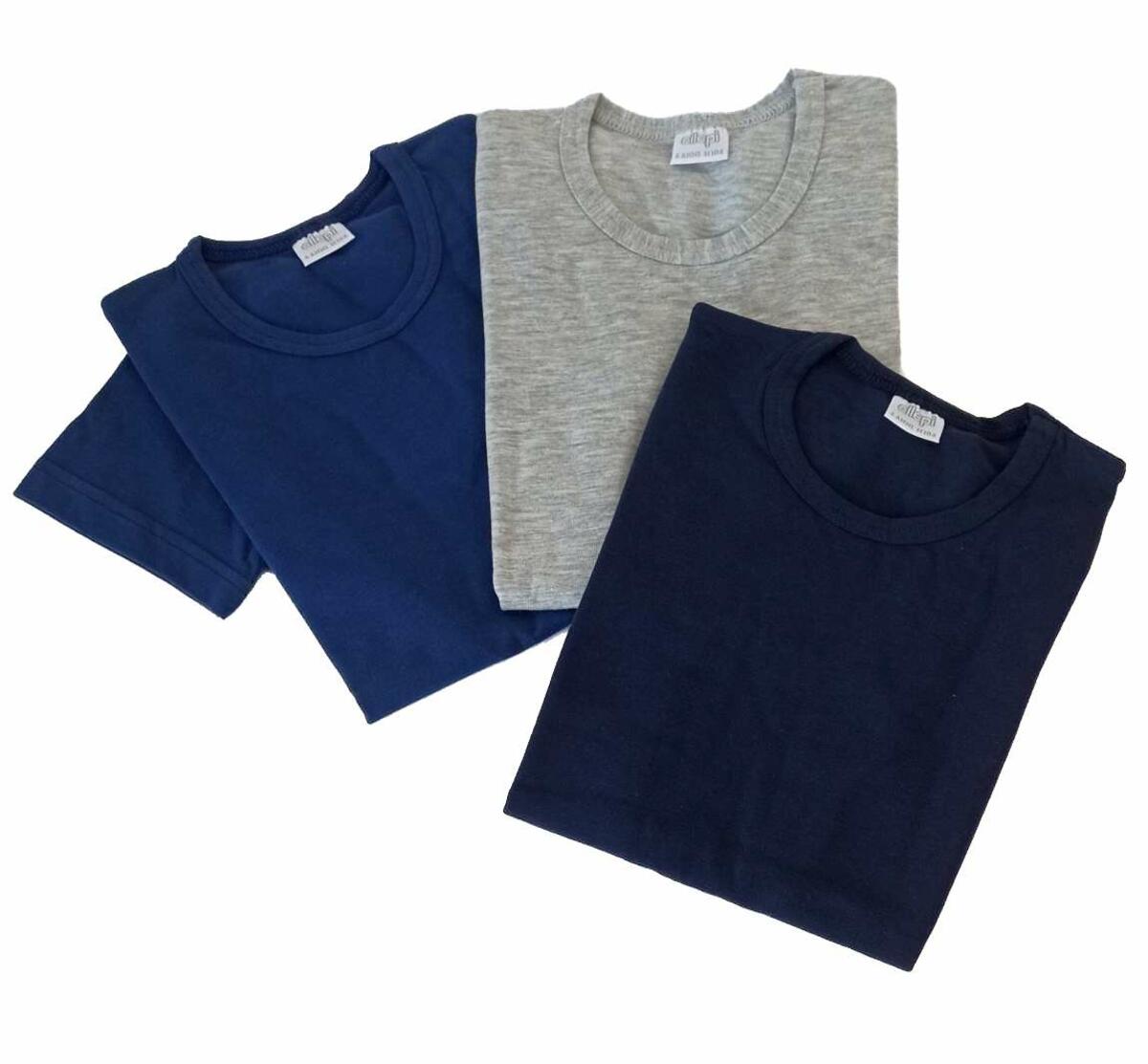 Ellepi Kids 3-Pack Wool & Cotton Short Sleeve Crewneck Undershirts - Made In Italy (Bianco/White)