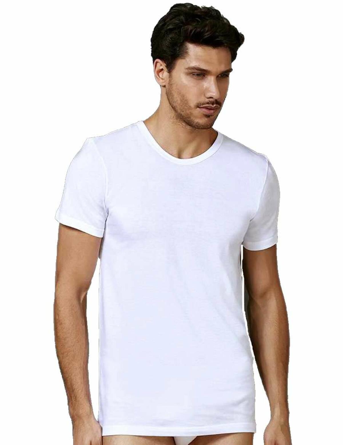 Men's T-shirt in pure cotton crew neck Oltremare 533 - underwear