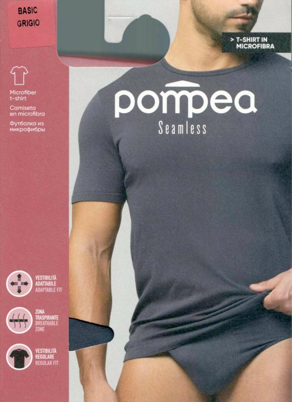 Microfibre men's T-shirt Seamless Pompea 89540711 - CIAM