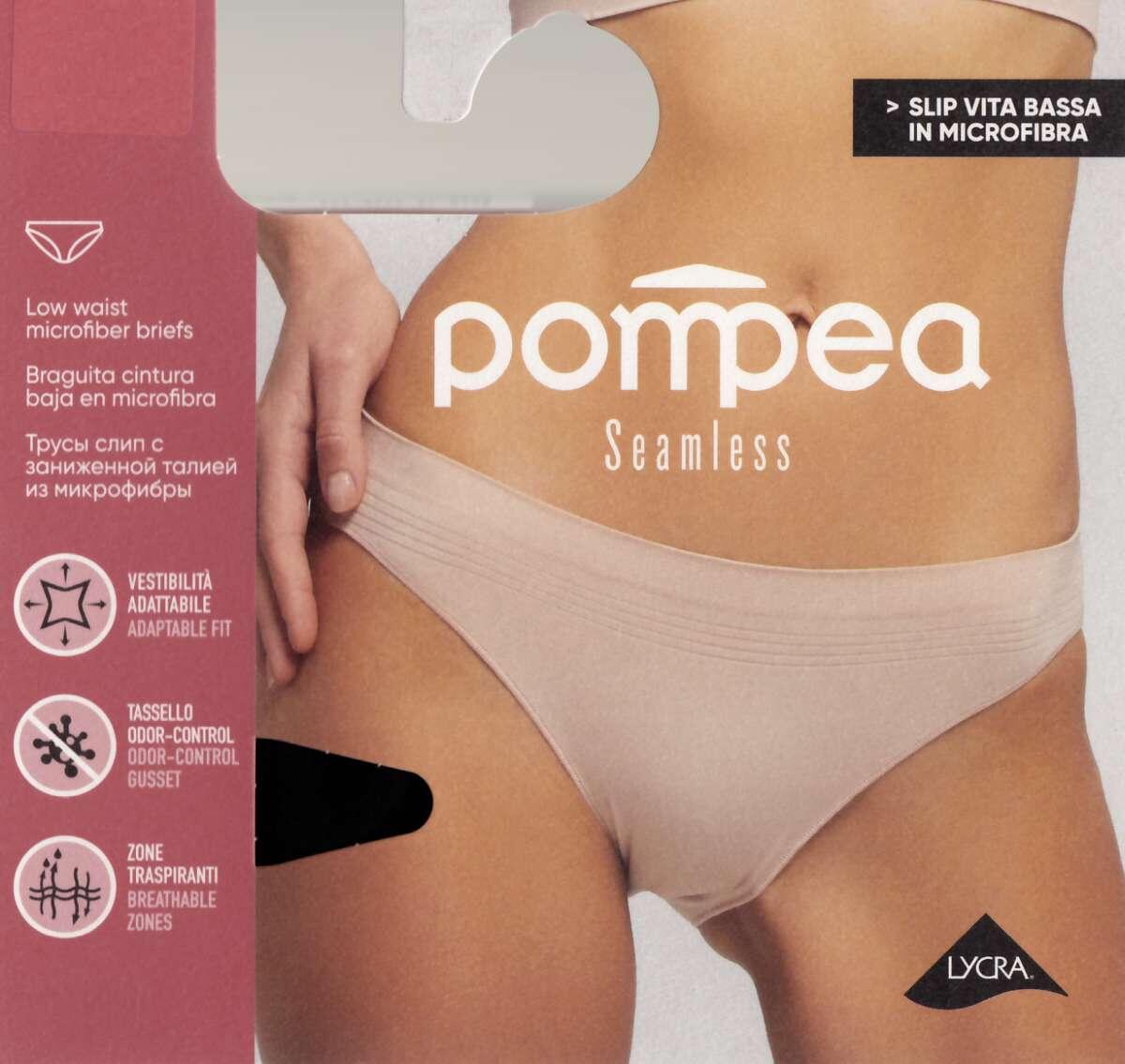 3 Underwear Men's Elastic Microfiber Stretch Breathable Pompea Seamless