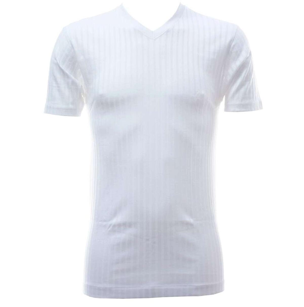 Gicipi Maglia Intima Uomo Scollo A V Filo Di Scozia Scarto Ago Gicipi 281  Bianco, Ingrosso MAGLIETTE INTIME UOMO