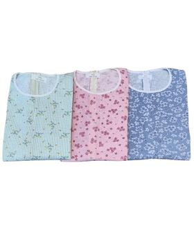 Tutone pigiama intero da donna in jersey di cotone primaverile 