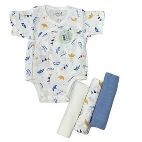 SET 3 PEZZI NEONATO IN BAMBOO ELLEPI CR1023&nbsp; 