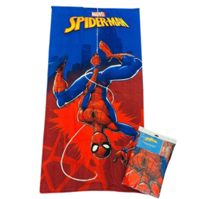 CHILDREN&#39;S BEACH TOWEL MICRO SPONGE SPIDERMAN 