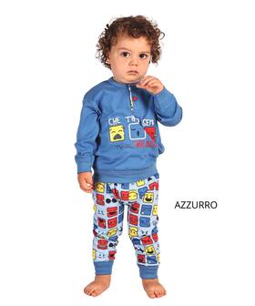 Pigiama da neonato manica lunga in jersey di cotone Gary 1100 