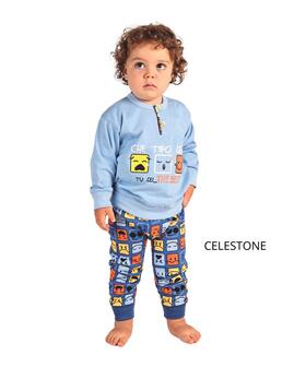 Pigiama da neonato manica lunga in jersey di cotone Gary 1100 