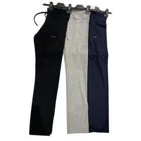 PANTALON FEMME AVEC BANDE EN COTON TAILLE HAUTE IKò 1103 