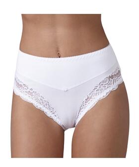 Culotte contenitiva donna in cotone elasticizzato e pizzo Lovely Girl 1321 