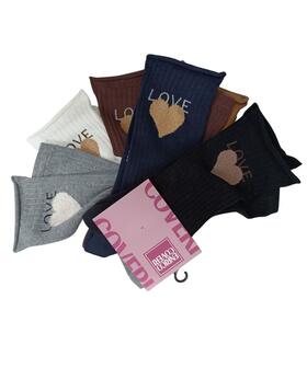 Calzino corto donna smollato in cotone caldo elasticizzato Coveri Chanel 13ASS 