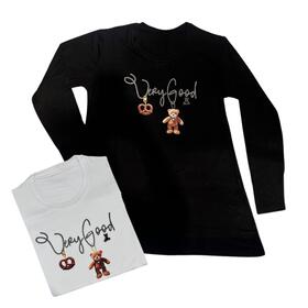 T-SHIRT DONNA MANICA LUNGA FLORA 15/234 