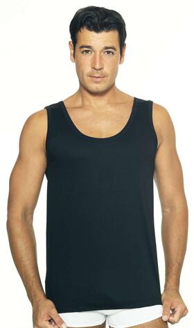 Men&#39;s wide shoulder undershirt in mercerized cotton Leable 1531 