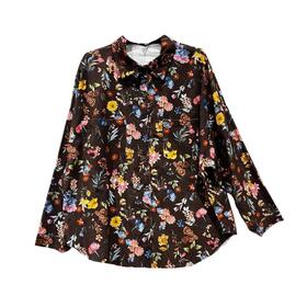 CAMICIA DONNA FANTASIA A FLOREALE FLORA 258035 