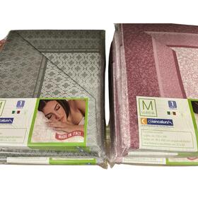 MARENA BIANCALUNA COTTON BED SET FOR 1 SQUARE 