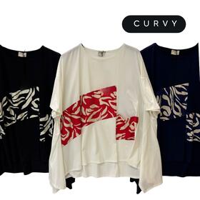MAGLIA OVER DONNA MEZZA MANICA FLORA CURVY 1855
&nbsp; 
