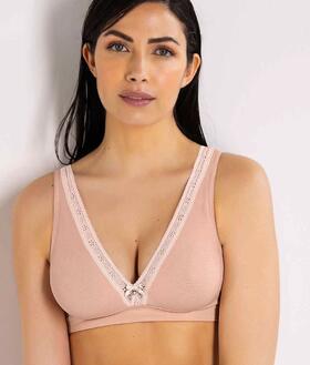 SieLei Darling 1886 Micro Mesh and Lace Unlined Triangle Bra 