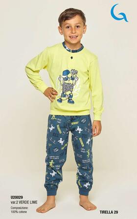 Детская пижама из хлопкового трикотажа Gary U2002-30029 