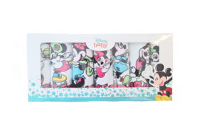 Set 7 bavaglini in spugna plastificata con lacci per ogni giorno della settimana stampa topolina WD9626 Disney baby&nbsp; 