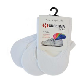 Invisible foot liner with TRI-PACK S738 Superga silicone 