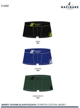 Men&#39;s fashion boxer shorts in stretch cotton Navigare 21308Z 