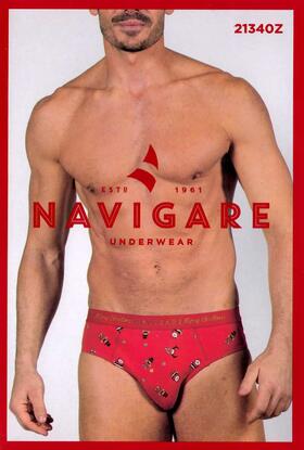 SLIP UOMO NATALE IN COTONE ELASTICIZZATO NAVIGARE B21340Z 