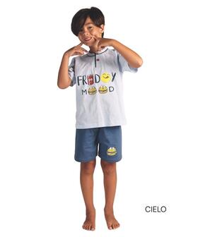 Pigiama corto da bambino in jersey di cotone Gary 2157 3/7 Anni 