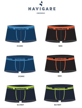 Navigare 21594 Men's Stretch Cotton Boxer Shorts 