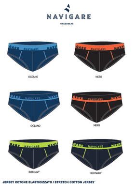 Navigare 21595 Men's Stretch Cotton Briefs 