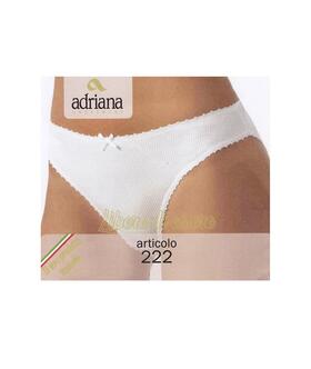Slip donna in puro cotone a costine Adriana 222 
