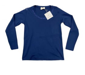 Women&#39;s long-sleeved crew-neck sweater 2386 Federica 