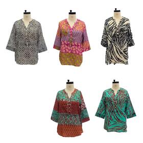 BLUSA DONNA IN COTONE VOILE MARILA 24806 