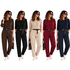 Pantalone donna punto Milano Flora 256005 