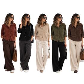 Camicia donna crop in velluto Flora 258906
&nbsp; 
