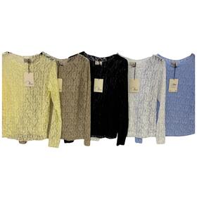 MAGLIA DONNA DI PIZZO MANICA LUNGA FLORA 25939
&nbsp; 