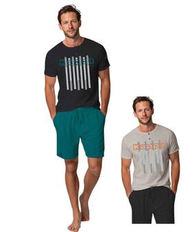 Pigiama uomo corto in jersey di cotone Kappa KMS26135 