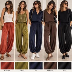 Pantalone donna palloncino Flora 26530 