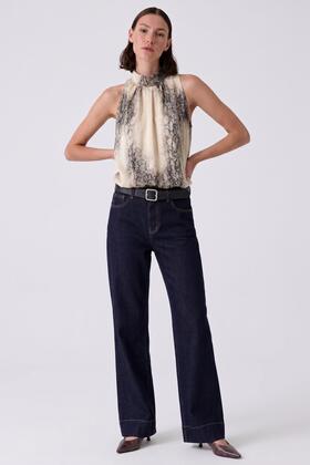 Fiorenza Amadori T1864 Python Georgette Top 