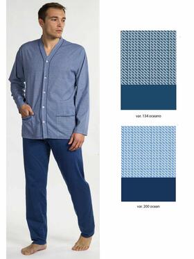 OPEN men&#39;s pajamas in cotton jersey Bip Bip 3008 Size 4/7 