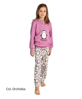 Pigiama da bambina in jersey di caldo cotone Gary 2020 Tg.3/7 anni 