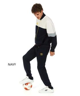 Tuta uomo in cotone garzato con zip Umbro UOS30276 