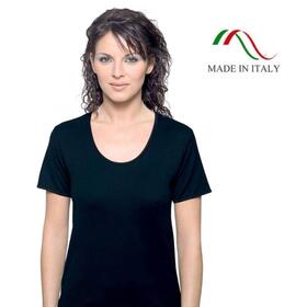 Maglia donna manica corta in cotone interlock felpato Leable 326 