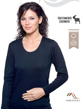 WOMEN'S LONG SLEEVE SWEATER LEABLE 327 BLACK