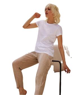 Pigiama donna a manica corta in jersey di cotone Jadea 3304 