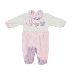 NEWBORN&#39;S WHOLE CHENILLE ROMPER WITH ELLEPI FOOT BQ3334 MA 