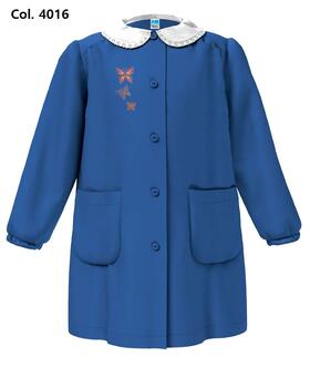 Grembiule scuola bambina Siggi Happy School 33GR4068 Ricamo farfalle 