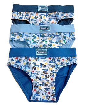 Slip da bambino in cotone elasticizzato Gasolino U3659 