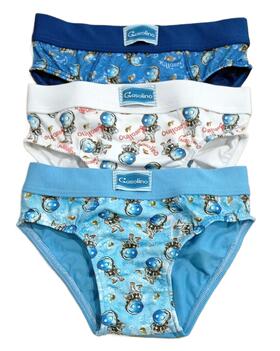 Slip bambino in cotone elasticizzato Gasolino U3667 