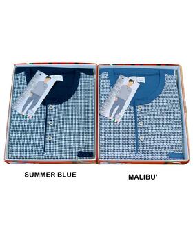 Pigiama uomo taglie forti in jersey di cotone con polsini Bip Bip 3784 Tg.58 - 60 