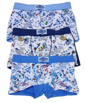 Boxer da bambino in cotone elasticizzato Gasolino U3888 