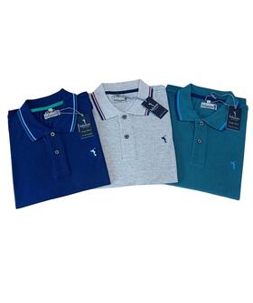 Men&#39;s short-sleeved polo shirt in cotton piquet Bahamas art. Lipari 